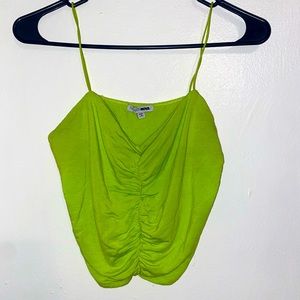 Lime Green Ruched Crop Top💚💚💚🍀🌴🌴